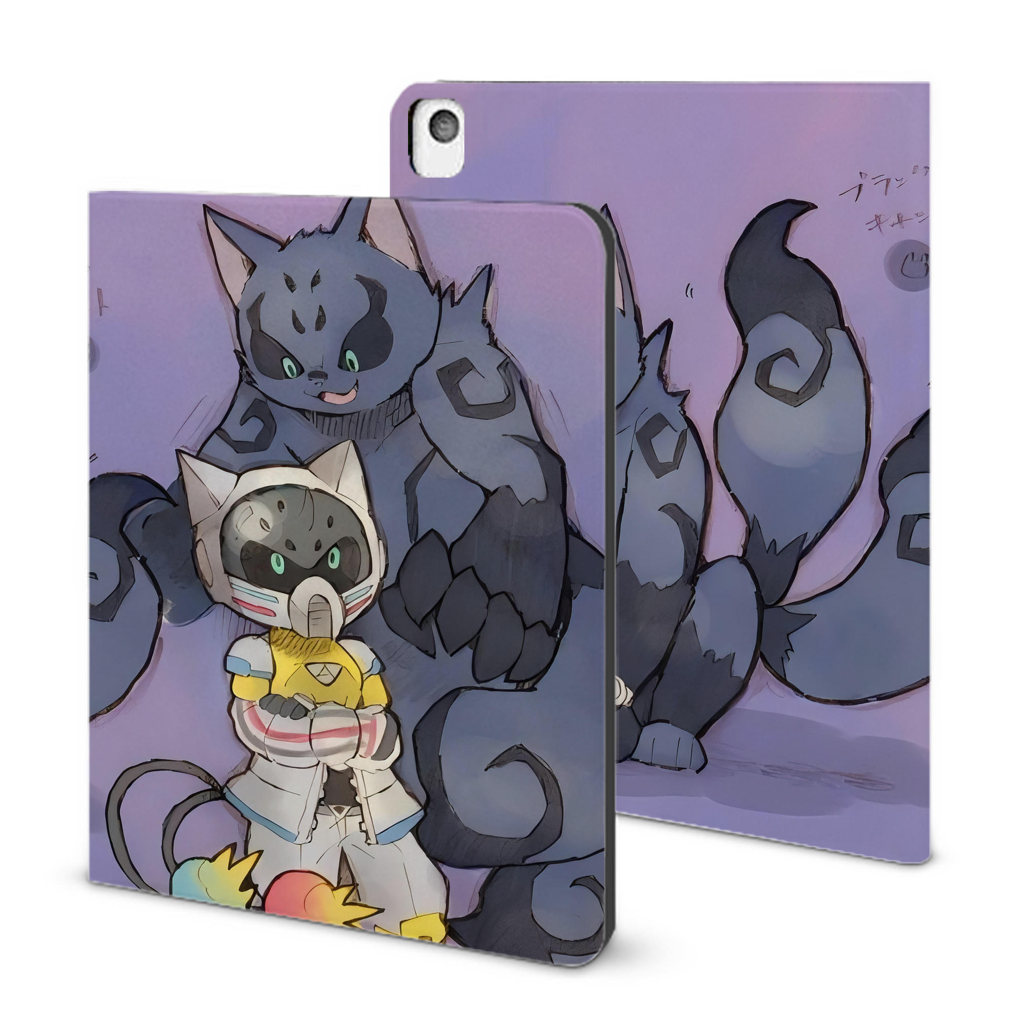 （画像用） 妖怪ウォッチ Yo-kai Watch IPadケース ペンホルダー付き ブックスタイルデザイン